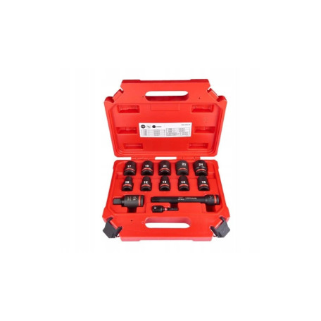 Набор ударных удлиненных головок MILWAUKEE SHW 1/2'' SKT, 13 пр.  (4932480456)