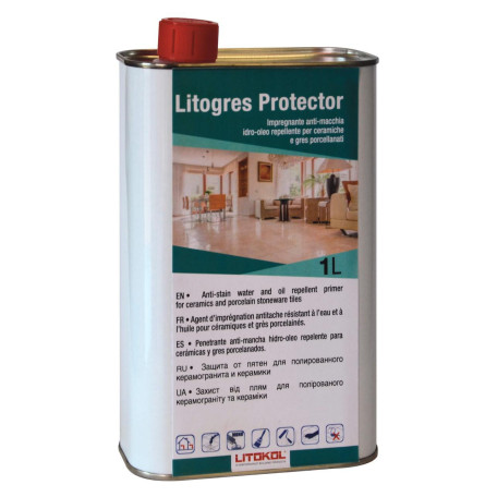 Защитная пропитка для полированного керамогранита и керамики Litokol LITOGRES PROTECTOR 1 л (LTGPRT0121)