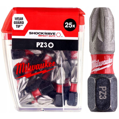 Насадка Milwaukee SHOCKWAVE PZ3 25мм (25 шт) (4932430869)