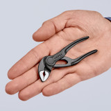 Кліщі переставні сантехнічні KNIPEX COBRA® XS з фіксатором, 28 мм (1") (87 00 100 BK)