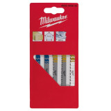 Полотно для лобзика MILWAUKEE T 101 B для чистого різу без сколів, 5 шт (4932254061)