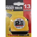 Рулетка строительная TAJIMA HI LOCK L13-20 2 м (1001-0032)