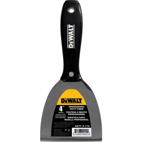 Шпатель DeWalt 4" 102 мм с пластиковой ручкой (2-170)