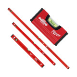 Уровень MILWAUKEE SLIM 10 - 60 - 120 - 180 CM (набор 4 предмета) (4932478898)