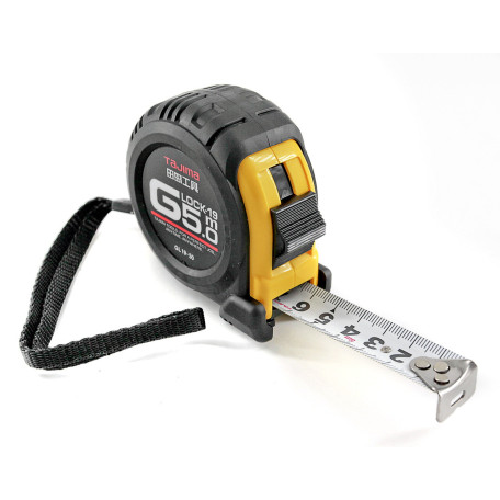 Рулетка строительная TAJIMA G LOCK GL19-50 ударопрочная 5 м (1001-0220)