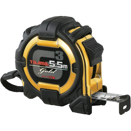 Рулетка строительная TAJIMA G3 LOCK G3GL25-55BL ударопрочная 5,5 м (1001-1663)