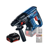 Акумуляторний перфоратор Bosch Professional GBH 180-Li з акб GBA 18V 4.0Ah, з/в GAL 18V-40 та набором свердл SD (0615990M9C)
