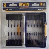 Набор бит IRWIN IMPACT PRO (1/4" 57мм  PH1;PZ1;T) 22 шт. (IW6062506)