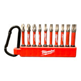 Набір біт Milwaukee Shockwave Impact Duty (2xPH2/1xPZ2/1xTX15/2xTX20/2xTX25/1xTX30) з карабіном (4932480941)