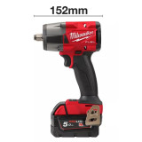 Гайковерт високомоментний MILWAUKEE 1/2" (881 Нм) з кільцем M18 FMTIW2F12-502X (2акб+ЗУ+кейс) (4933478450)