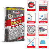 Клей для плитки Sopro №1 400 extra C2TES1 22,5 кг, сірий (400E/22,5)