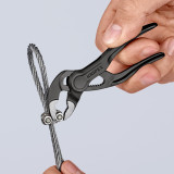 Кліщі переставні сантехнічні KNIPEX COBRA® XS з фіксатором, 28 мм (1") (87 00 100 BK)