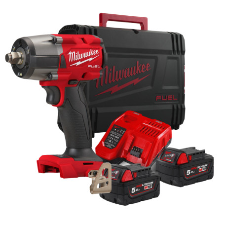 Гайковерт високомоментний MILWAUKEE 1/2" (881 Нм) з кільцем M18 FMTIW2F12-502X (2акб+ЗУ+кейс) (4933478450)