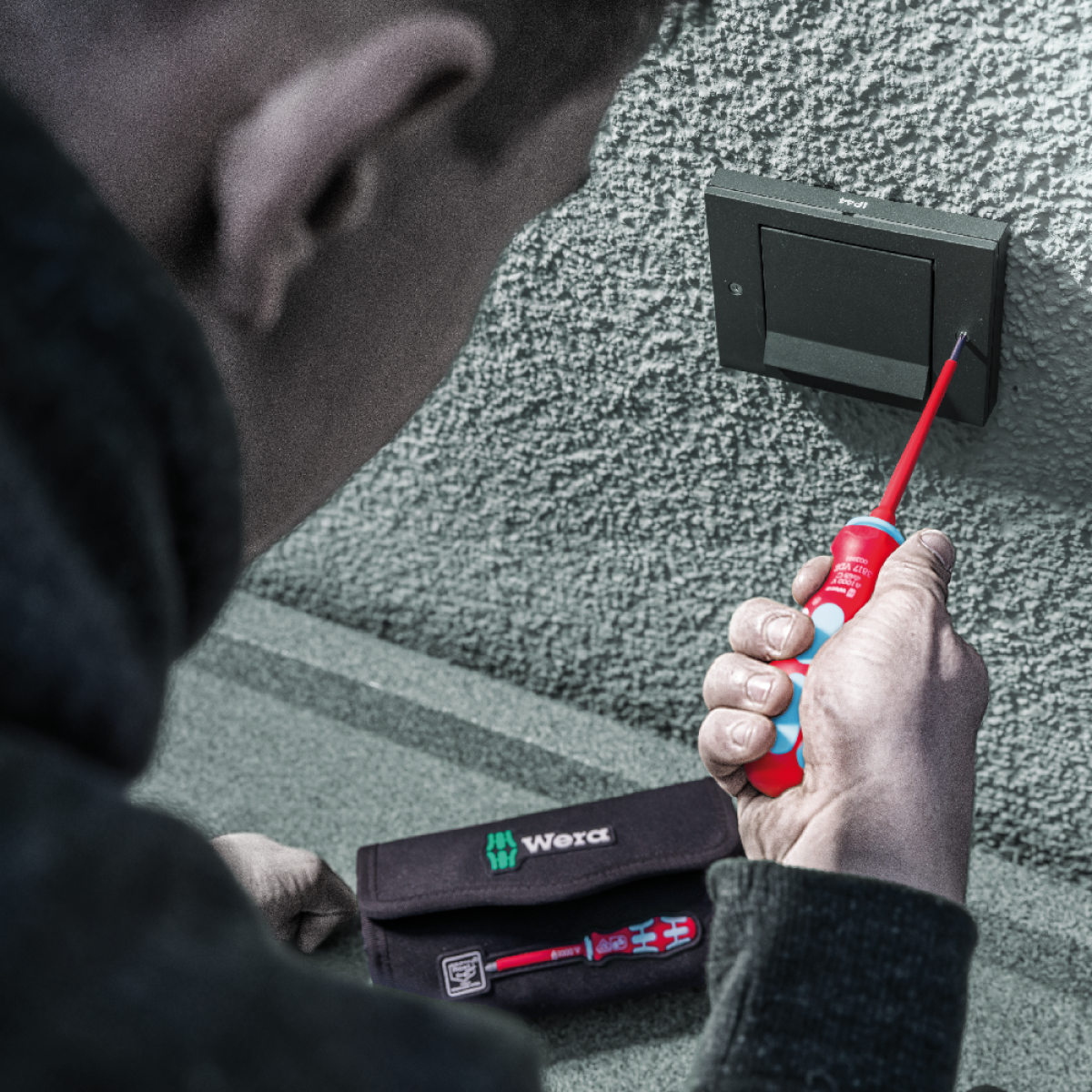 Отвертка со сменными насадками WERA Kraftform VDE Stainless 17 Slim 1 TIE (05006631001)