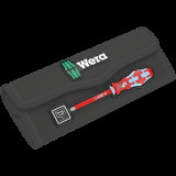 Отвертка со сменными насадками WERA Kraftform VDE Stainless 17 Slim 1 TIE (05006631001)