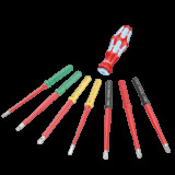 Отвертка со сменными насадками WERA Kraftform VDE Stainless 17 Slim 1 TIE (05006631001)