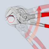 Переставные клещи Knipex (хромированные), 250 мм (86 03 250)