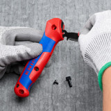 Двухфункциональный нож с пяткой для кабеля KNIPEX (16 50 145 SB)