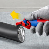 Двухфункциональный нож с пяткой для кабеля KNIPEX (16 50 145 SB)