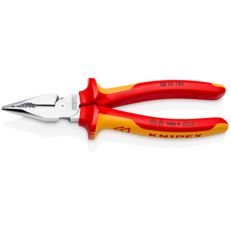 Пассатижи (плоскогубцы) комбинированные KNIPEX 01 06 190 VDE, 190 мм (01 06 190)